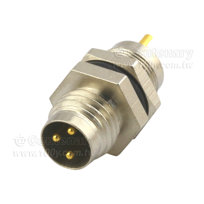 Solder 3P Male Socket_M8 Sensor Waterproof Connector - 110668 Product Image