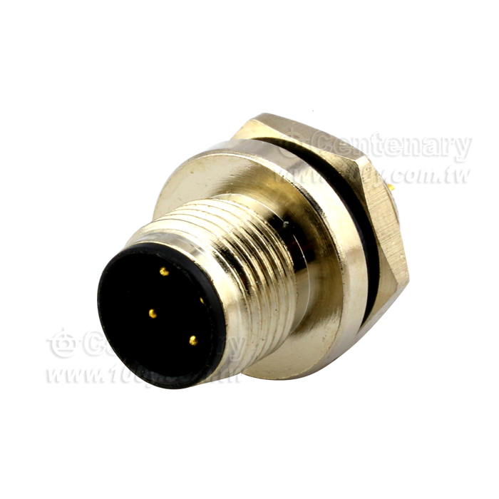 Solder 8P Male Socket_M12 Sensor Waterproof Connector - 112290 Product Image