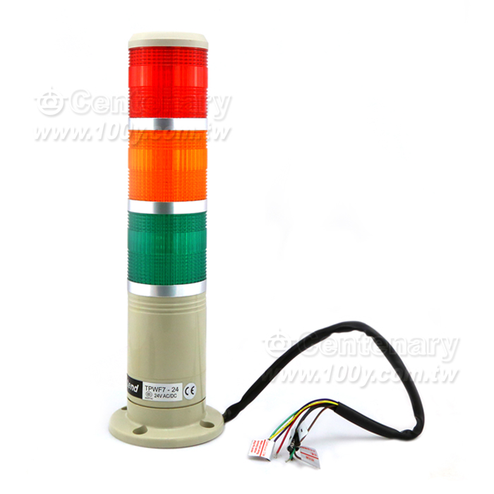 φ70盤式閃光警示燈24V LED 紅橙綠(ROHS) - 44383 產品圖片