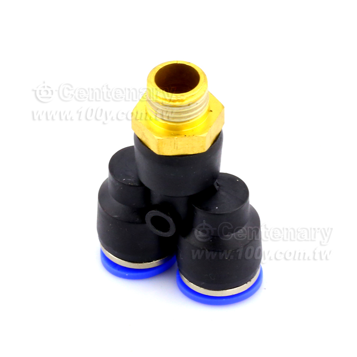 Pneumatic fittings DPX Y type screw thread joint three - 111273 Product Image