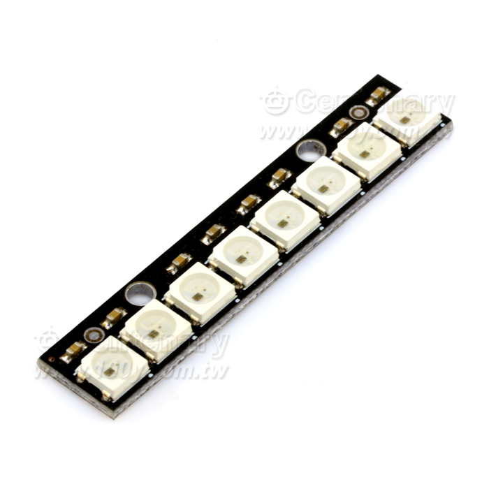 內置全彩驅動彩燈開發板 NeoPixel Stick - 111561 產品圖片