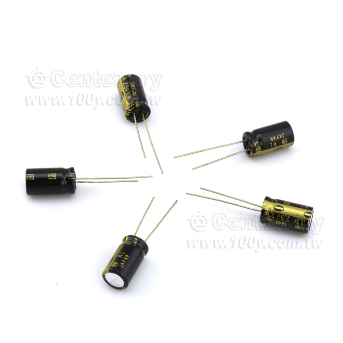AL-3.3F/ 2.5V ±20% 13*22mm法拉電容 - 110731 產品圖片