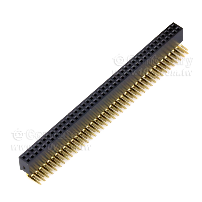 80P 雙排彎母座 90° P:1.27mm - 111890 產品圖片