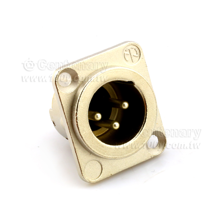 NEUTRIK_Silver Plated 3P XLR Male Socket - 112458 Product Image