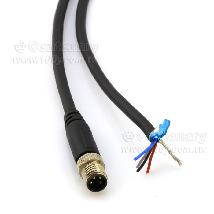 Straight Needle In The First Four Male Head _M12 Waterproof Sensor Cable - 166102 Product Image