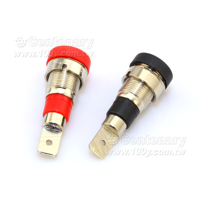 4mm 紅色博士端子-鍍鎳 - 112907 產品圖片