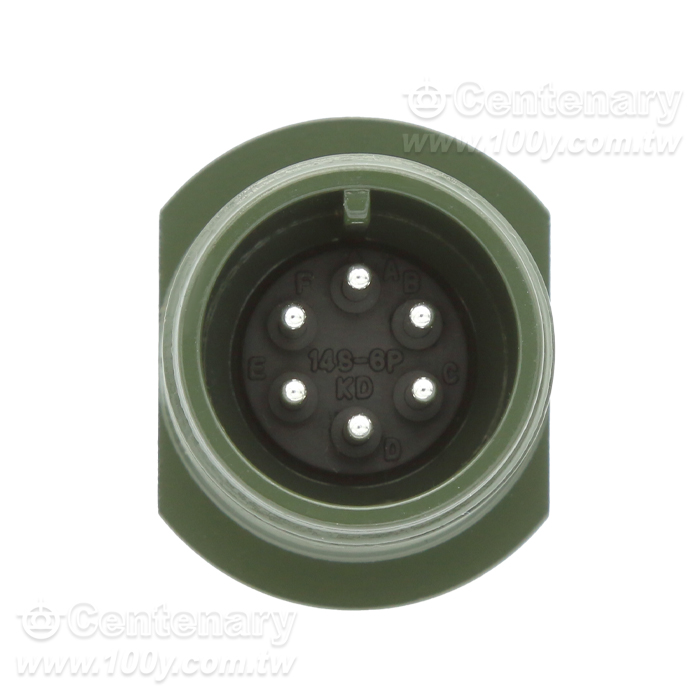 6P公端連線接頭 13A~20A/200Vac/250Vdc - 90614 產品圖片