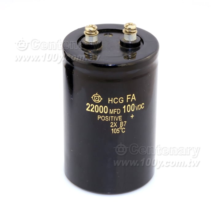 鎖螺絲電解電容 22000uF/100V - 112994 產品圖片