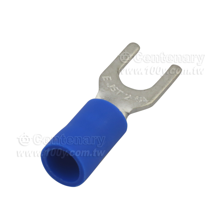 Y type terminal with blue jacket - 113097 Product Image