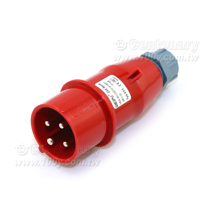 4P/16A 400VAC 公插頭 IP44 口徑:58mm - 30459 產品圖片