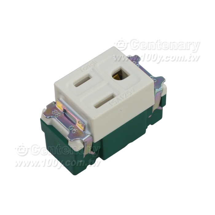 3-Conductor Socket Outlet /15A - 12101 Product Image