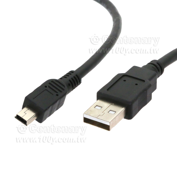 USB AM/MiniUSB 5P 黑色 1.8M - 17920 產品圖片