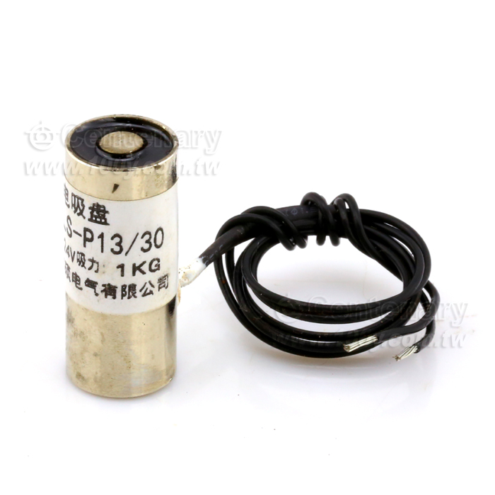 直流吸盤式電磁鐵6V D:13mm H:30mm 吸力:1KG - 142907 產品圖片