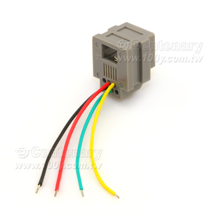 RJ12 6P4C電話插座附線 - 30669 產品圖片