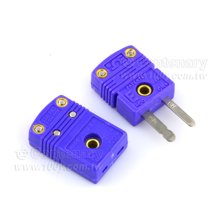 E Type 熱電偶插頭 公+母 (紫) - 112081 產品圖片