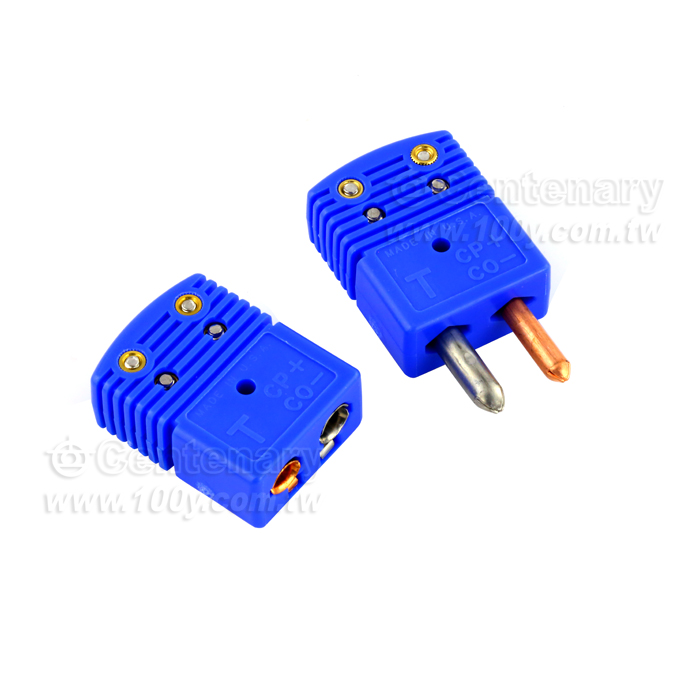 T Type 熱電偶插頭 公+母 (藍) - 113437 產品圖片