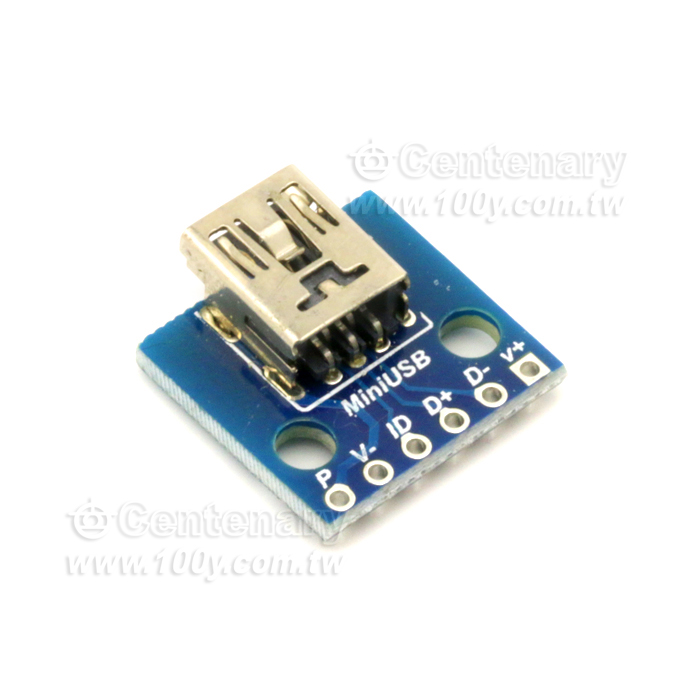 MiniUSB Female Socket+Adapter Plate - 113460 Product Image