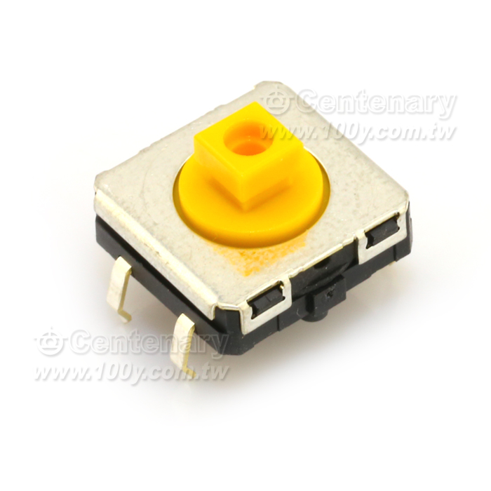 觸動開關 黃色 SPST-NO  0.05A/24V 3.43N - 113582 產品圖片