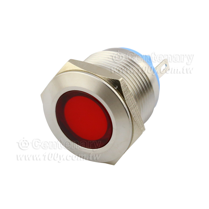 Φ19mm 金屬信號燈 LED24V 紅色 - 114017 產品圖片