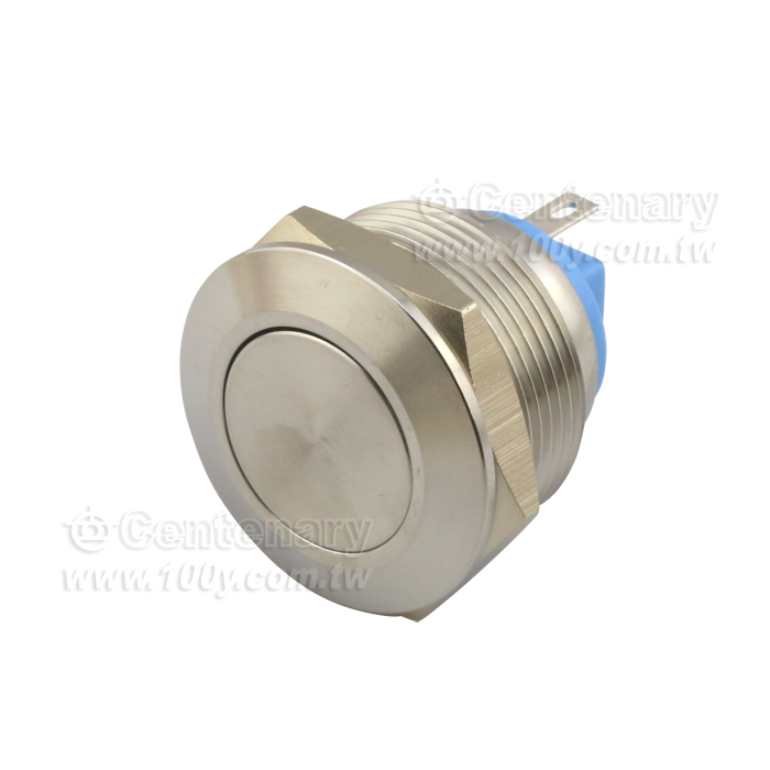 Φ22mm不銹鋼自復型平面焊線式開關 1NO - 113825 產品圖片