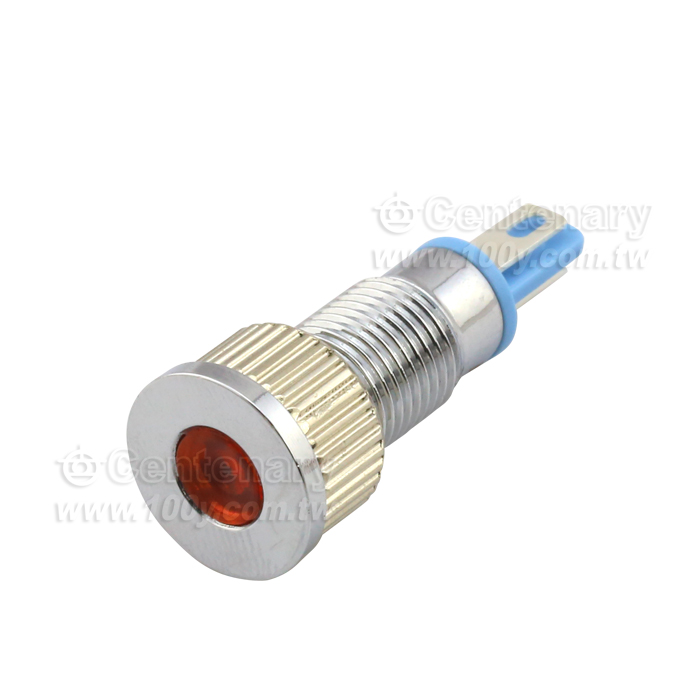 Φ8mm 金屬信號燈 焊接式 LED12V 紅色 - 113876 產品圖片