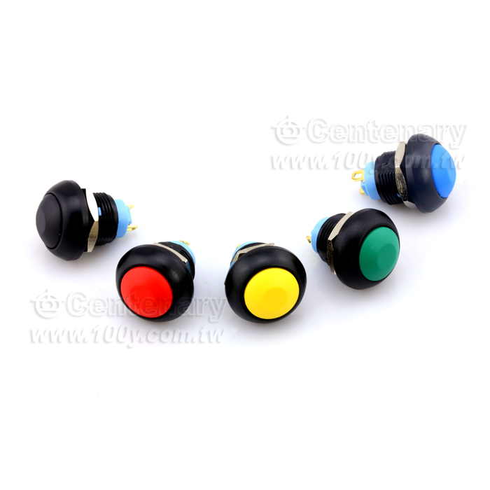 Φ12mm自復型按鈕開關 紅色 1NO - 113862 產品圖片