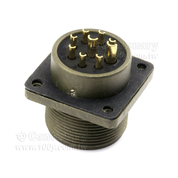 9P Box Mount Receptacle - 114639 Product Image
