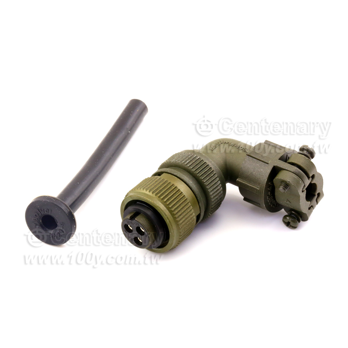 90° Angle Plug+Cable Strain Relief Clamp - 114726 Product Image