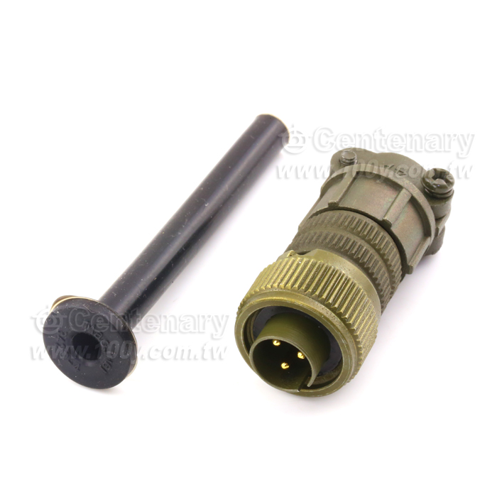 Straight Plug+Cable Strain Relief Clamp - 114728 Product Image
