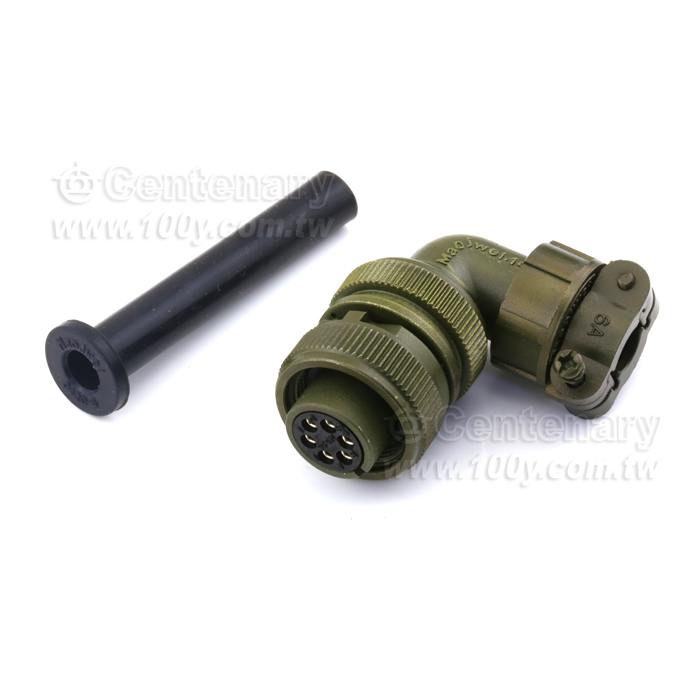 90° Angle Connector+Cable Strain Relief Clamp - 114746 Product Image