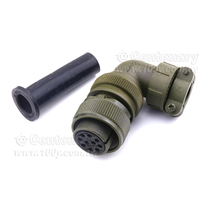 10P母端90度彎管接頭+電纜夾 - 114763 產品圖片