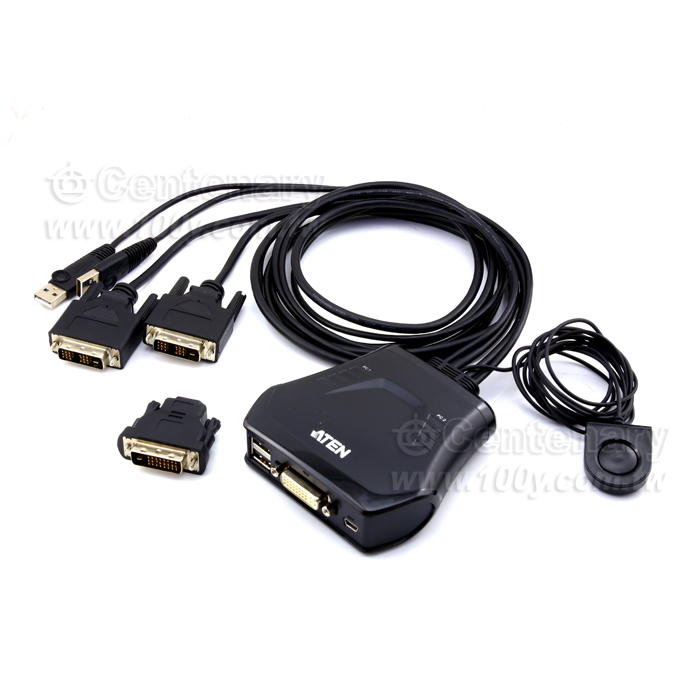 2埠USB DVI KVM多電腦切換器 - 114914 產品圖片