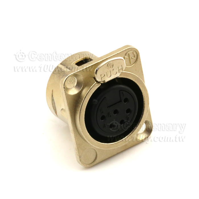 XLR連接器 6P 母座 - 115254 產品圖片