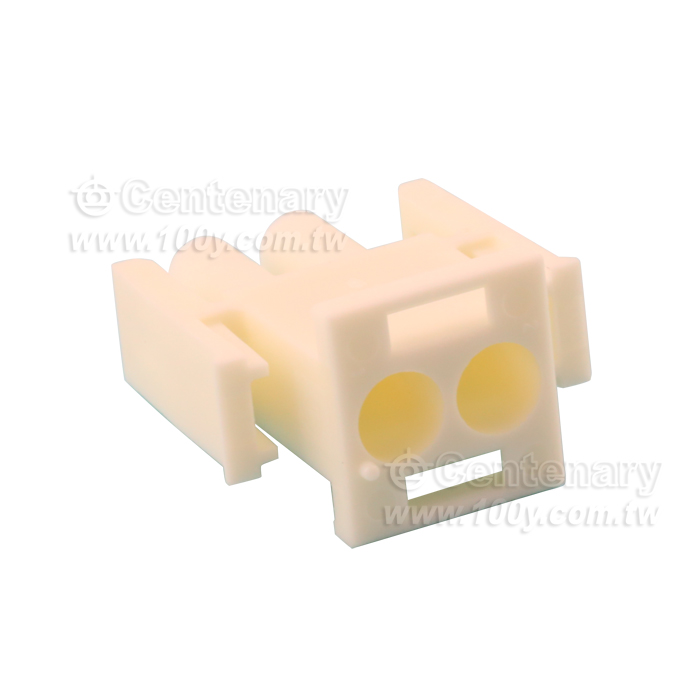 2P Rectangular Housing Connector Plug Natural Pitch:6.35mm - 115622 Product Image