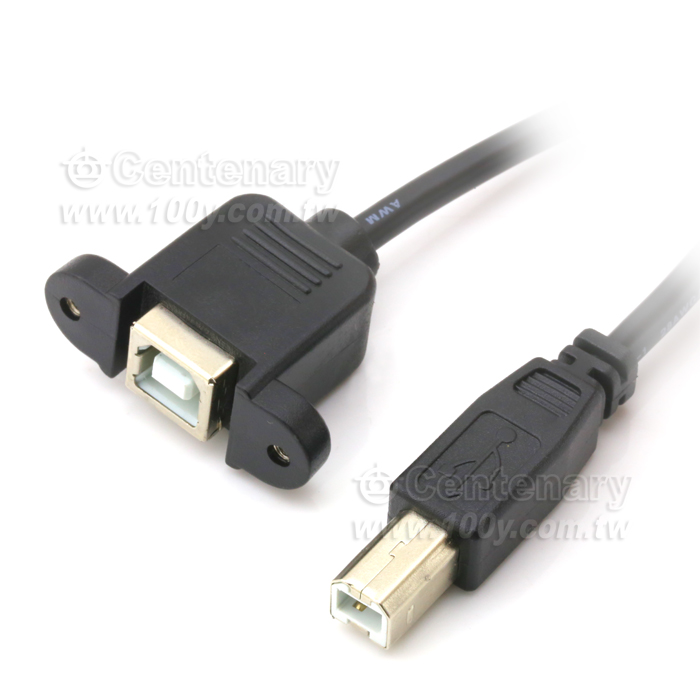 USB2.0 B公/B母 帶耳朵螺絲孔延長線 1.5M - 143282 產品圖片