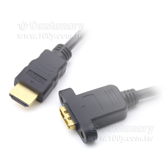 HDMI 公對母 1.4版 帶耳朵螺絲孔可固定延長線 3M - 143281 產品圖片