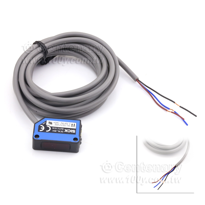SICK_Photoelectric Retro-Reflective Sensor, Dual Len (WL100-N1432 Reflective Version+Bracket+Len and other Accessory) - 115882 Product Image