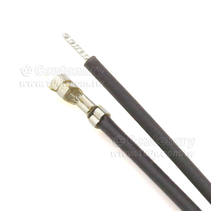 #24 2.5mm Terminal  Cable 45CM Black - 115911 Product Image
