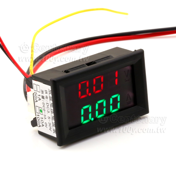 雙顯電壓電流表 33V/10A - 115960 產品圖片