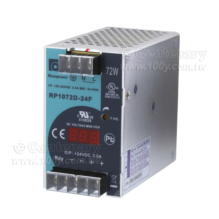 AC→DC 72W Switching Power Supply (DIN Rail ) - 115985 Product Image