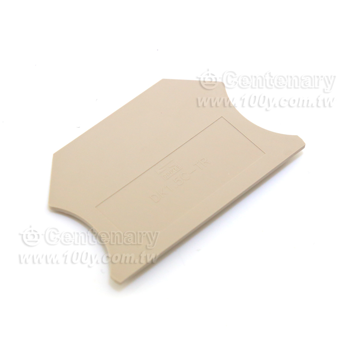 DIN Rail Terminal Block End Cover - 116011 Product Image