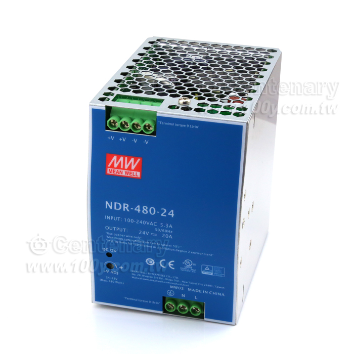 480W Single Output Industrial DIN Rail - 106640 Product Image