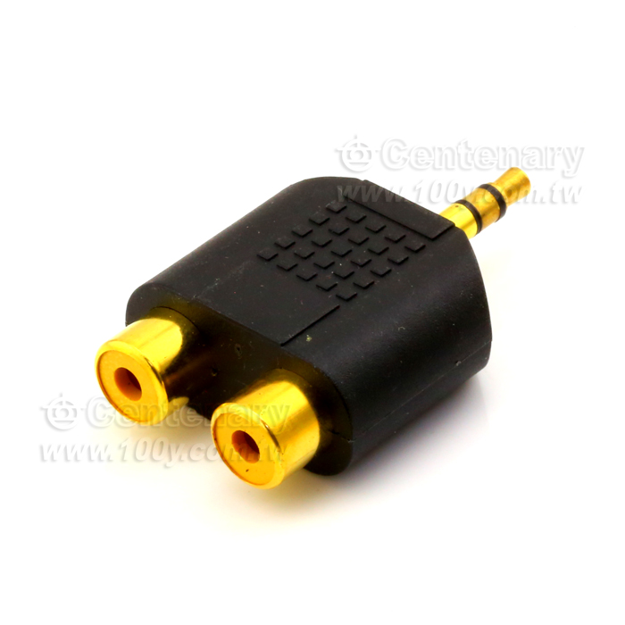 3.5mmST To  2RCA  Adaptors - 6881 Product Image