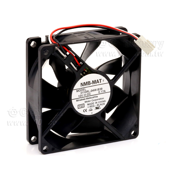 DC 軸流風扇 3線+插頭 12V 0.17A 80x80x25mm  - 88524 產品圖片