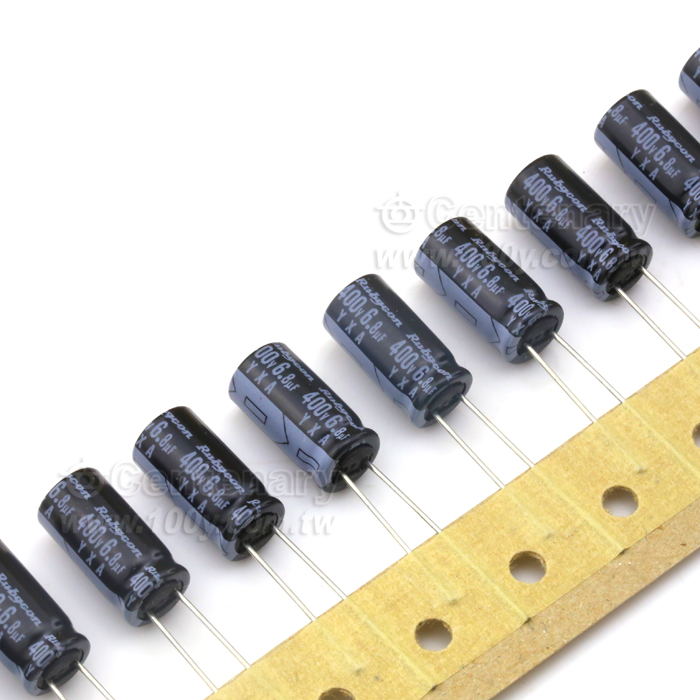 Rubycon_6.8uF/400V MINIATURE ALUMINUM ELECTROLYTIC CAPACITORS - 116695 Product Image
