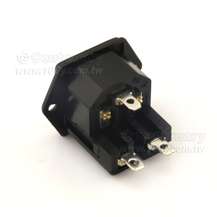 C14 AC Power Supply Word Double Insurance Socket - 116689 Product Image