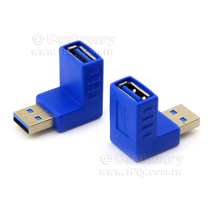 下彎USB3.0公對母轉接頭 - 116816 產品圖片