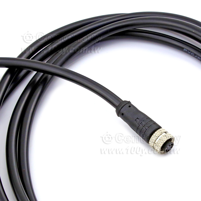 Straight Hole In The First Four Female Head M12 Waterproof Sensor Cable - 166108 Product Image