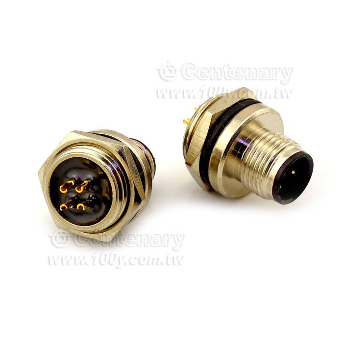 Solder 4P Male Socket_M16 Sensor Waterproof Connector - 116941 Product Image