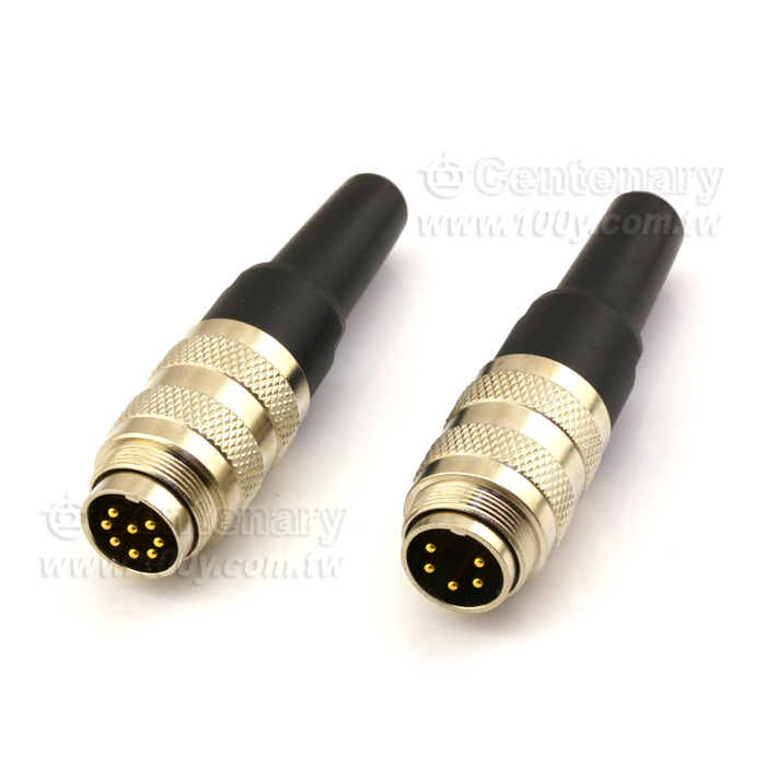 Straight 6P Male Head M16 Sensor Waterproof Connector - 120673 Product Image